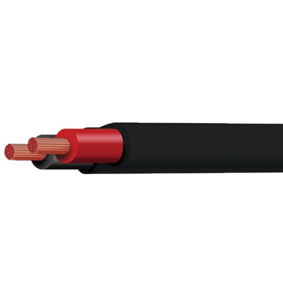 Picture of TYCAB 3MM TWIN CORE CABLE 16A TWIN SHEATH BLACK/RED