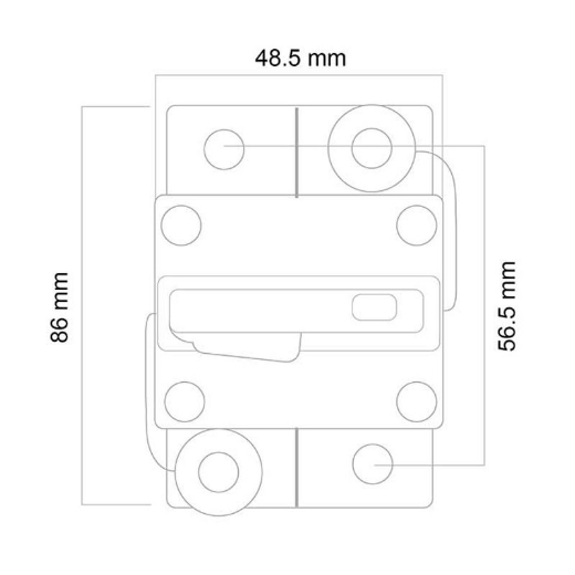 Picture of LV AUTOMOTIVE CIRCUIT BREAKER 300A 48VDC SURFACE MOUNT MANUAL RESET