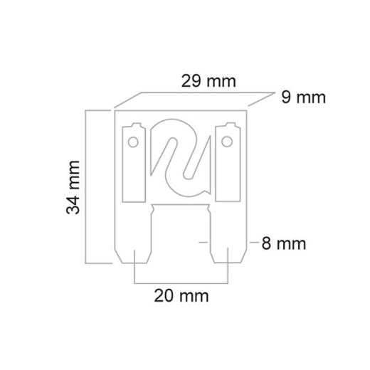 Picture of 40AMP MAXI BLADE FUSE ORANGE
