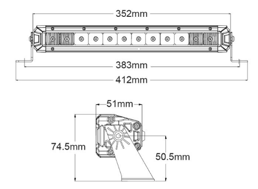 Picture of ZETA12 ZETA 12" LED LIGHT BAR 9-32V 12 x 1.5W LED COMBO BEAM
