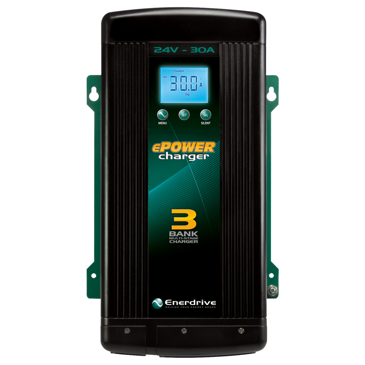 Picture of 24V 30AH ENERDRIVE EPOWER SMART BATTERY CHARGER - IP32 RATING