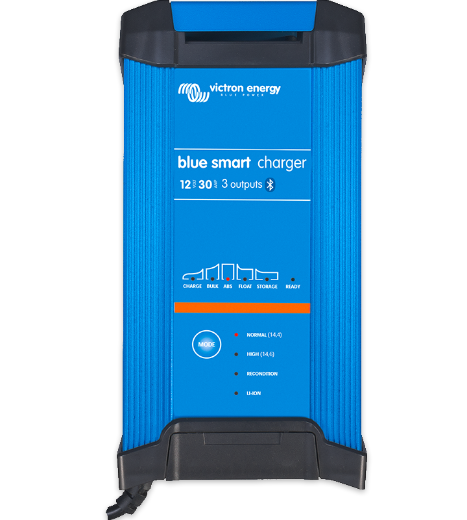 Picture of 12V 30AH VICTRON BLUE SMART SLA/LIFEPO4 TRIPLE OUTPUT CHARGER - IP22 RATING (BPC123048012)  *DOES NOT INCLUDE DC CABLES*