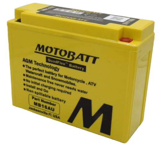 Picture of MB16AU - 12VOLT 240CCA 20.5AH MOTOBATT AGM QUADFLEX BATTERY - RHP