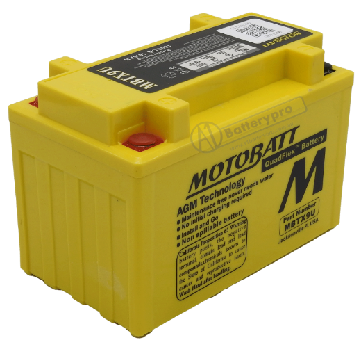 Picture of MBTX9U - 12VOLT 160CCA 10.5AH MOTOBATT AGM QUADFLEX BATTERY