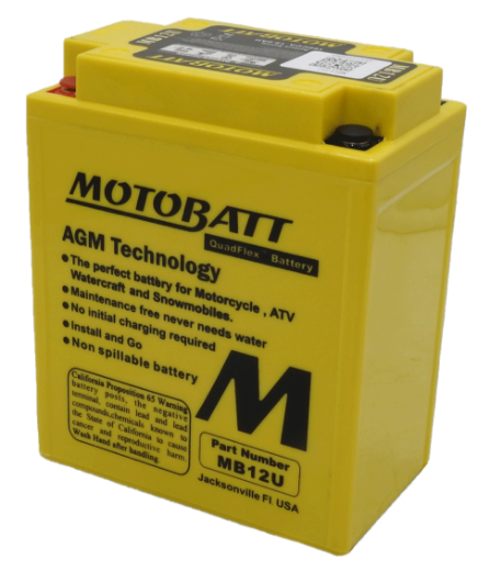 Picture of MB12U - 12VOLT 170CCA 15AH MOTOBATT AGM QUADFLEX BATTERY