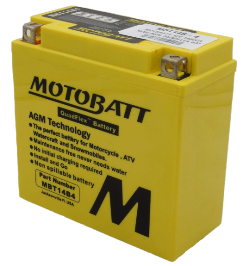 Picture of MBT14B-4 - 12VOLT 175CCA 13AH MOTOBATT AGM QUADFLEX BATTERY - LHP