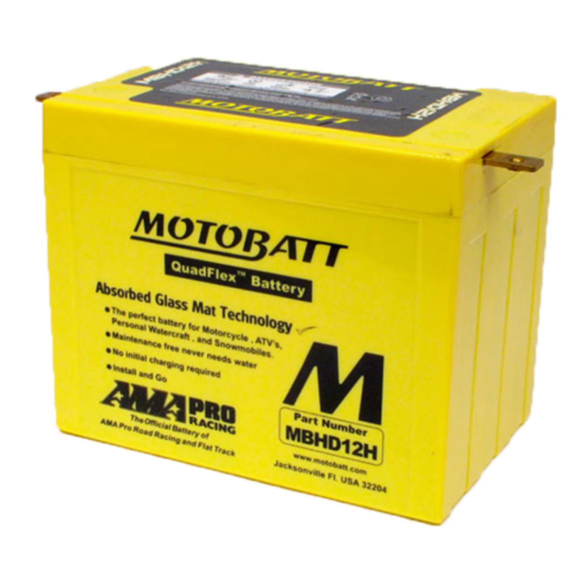 Picture of MBHD12H - 12VOLT 390CCA 33AH MOTOBATT  SEALED AGM BATTERY
