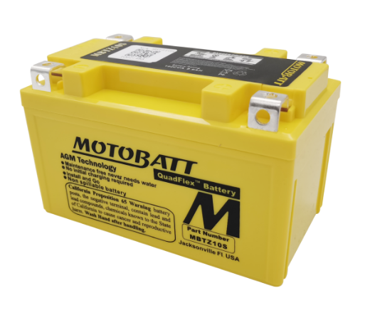 Picture of MBTZ10S - 12VOLT 190CCA 8.6AH MOTOBATT AGM QUADFLEX BATTERY