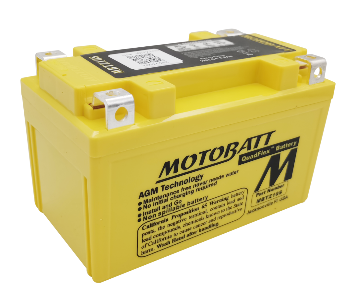 Picture of MBTZ10S - 12VOLT 190CCA 8.6AH MOTOBATT AGM QUADFLEX BATTERY