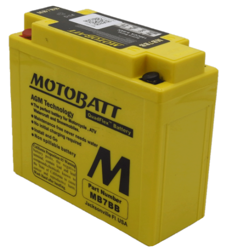 Picture of MB7BB - 12VOLT 150CCA 9AH MOTOBATT AGM QUADFLEX BATTERY- RHP