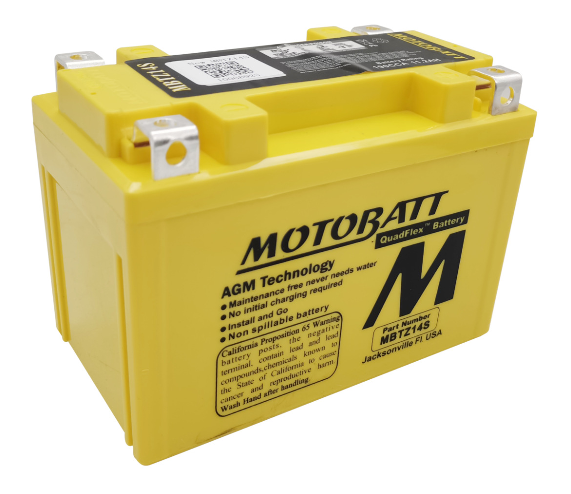 Picture of MBTZ14S - 12VOLT 170CCA MOTOBATT AGM QUADFLEX BATTERY -  RHP