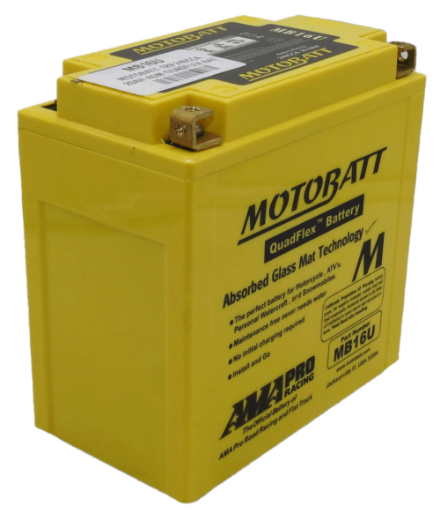 Picture of MB16U - 12VOLT 240CCA 20AH MOTOBATT AGM QUADFLEX BATTERY - RHP