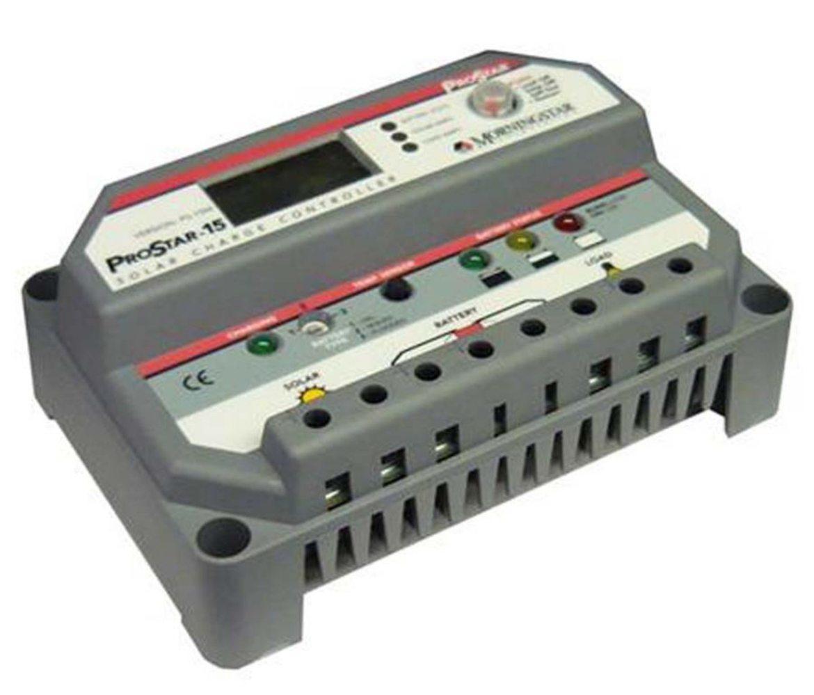 Picture of MORNINGSTAR PROSTAR PWM SOLAR REGULATOR 15A 48V - NEGATIVE GROUND