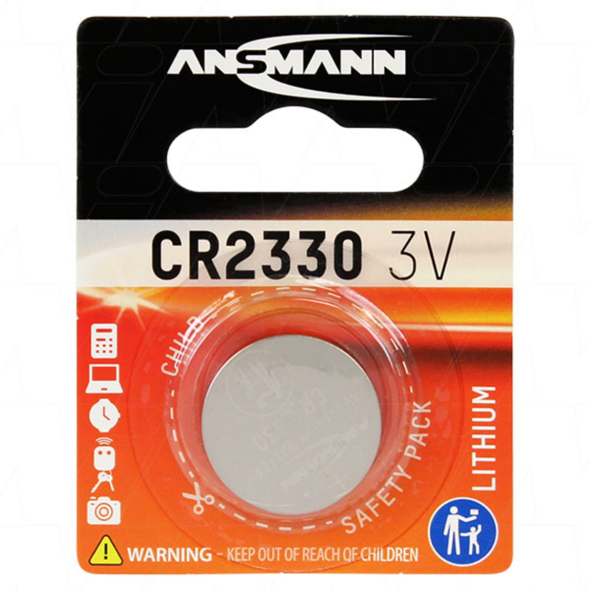 Picture of CR2330 ANSMANN 3V LITHIUM BUTTON BATTERY