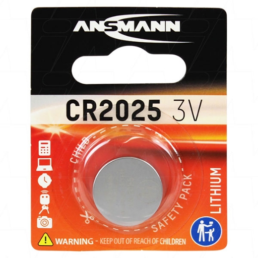 Picture of CR2025 ANSMANN 3V LITHIUM BUTTON BATTERY
