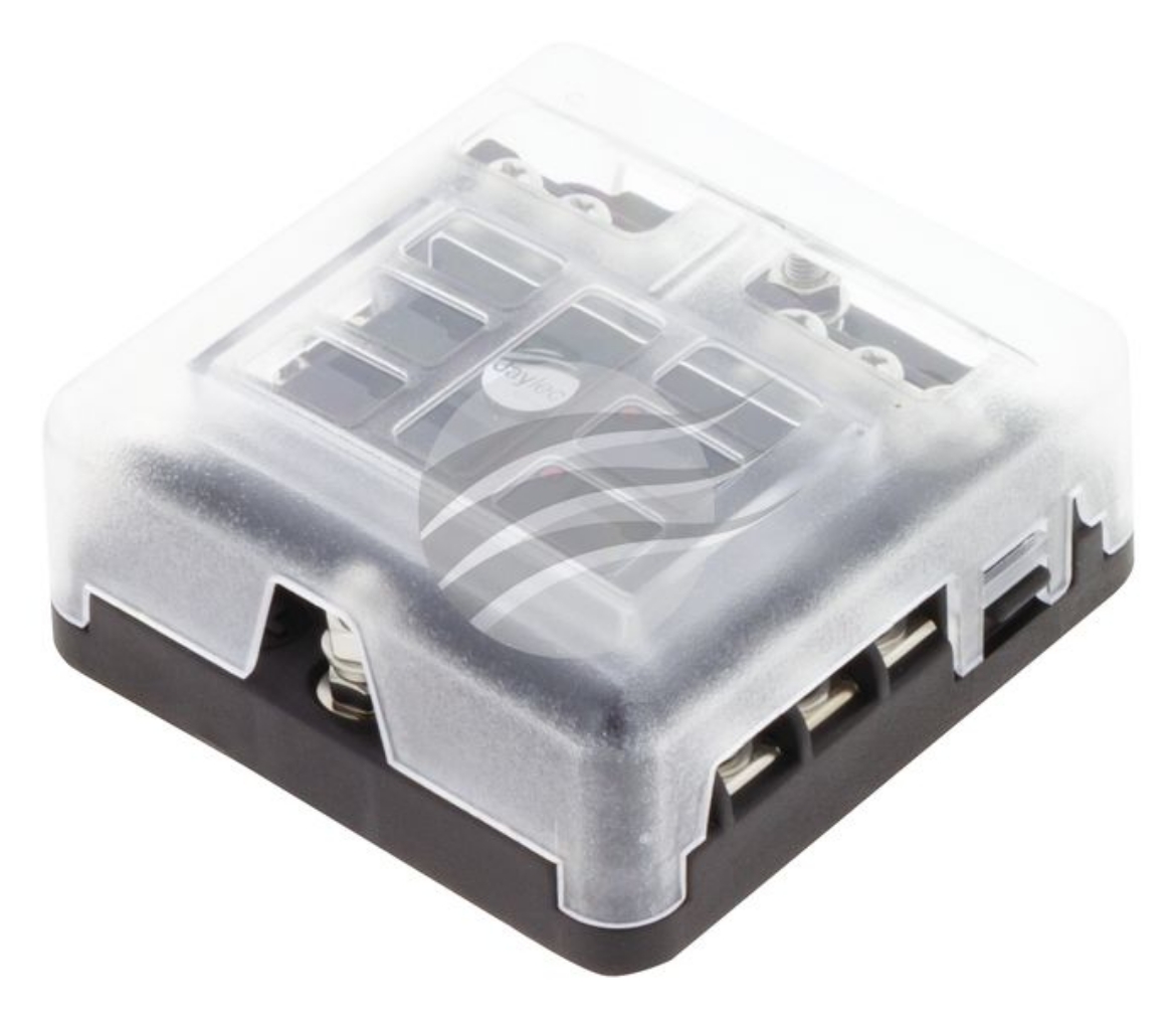 Picture of 6 WAY BLADE FUSE/DISTRIBUTION BOX WITH RED LEDS