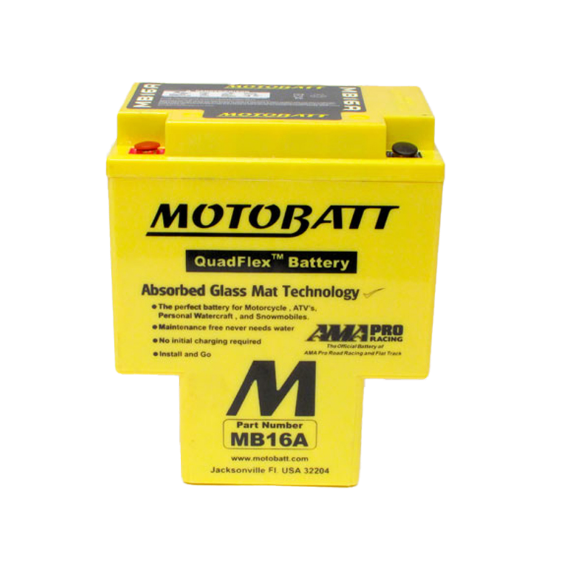 Picture of MB16A - 12VOLT 200CCA 19AH MOTOBATT AGM QUADFLEX BATTERY