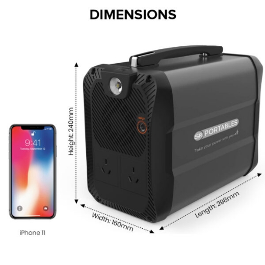 Picture of CLEO 416WH PORTABLE LITHIUM SOLAR GENERATOR (LITHIUM POWER BANK) - SR PORTABLES ( AUSTRALIAN MADE )