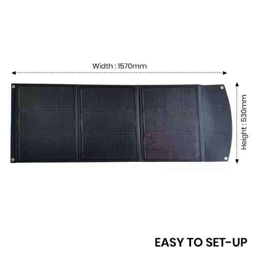 Picture of 100W 12V MONOCRYSTALLINE SOLAR MODULE FOLDABLE KIT - SR PORTABLES