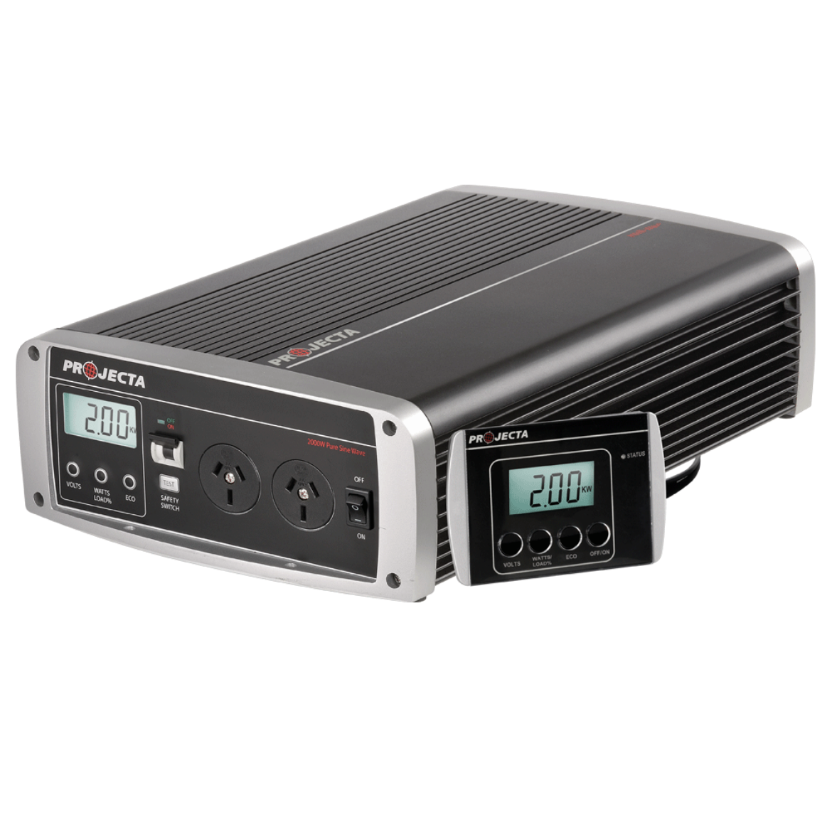 Picture of 24V 2000W PROJECTA INTELLI-WAVE PURE SINE WAVE INVERTER WITH BATTERY CABLE & REMOTE
