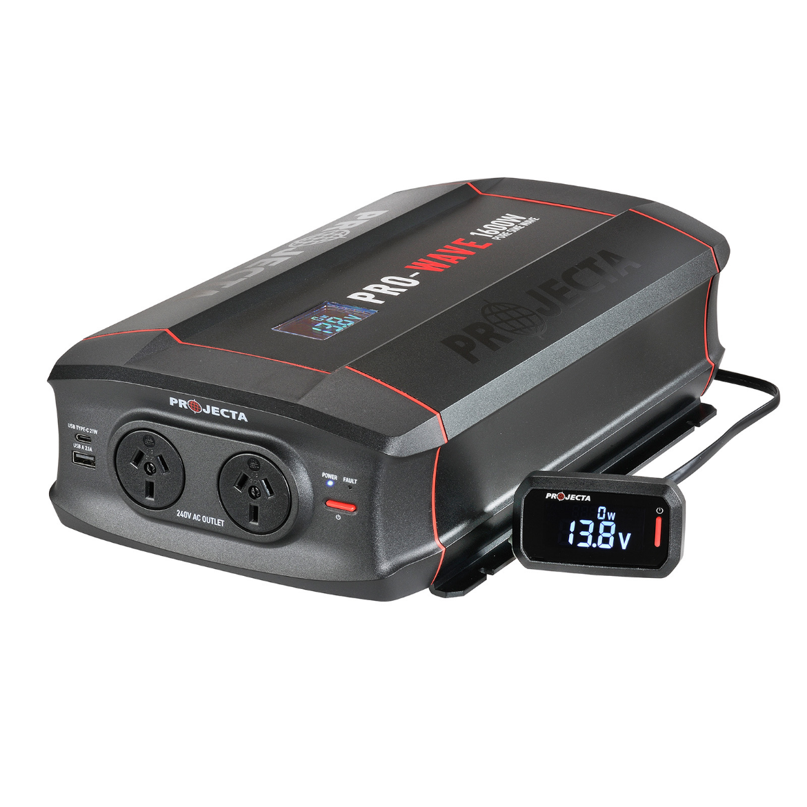 Picture of 12VOLT 1600W PROJECTA PRO-WAVE PURE SINE WAVE INVERTER