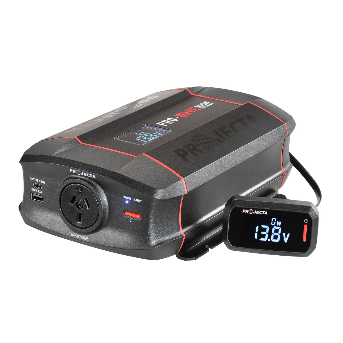 Picture of 12VOLT 500W PROJECTA PRO-WAVE PURE SINE WAVE INVERTER