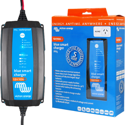 Picture of 12V 10AH VICTRON BLUE SMART SLA/LIFEPO4 CHARGER - IP65 RATING (BPC121031014R)