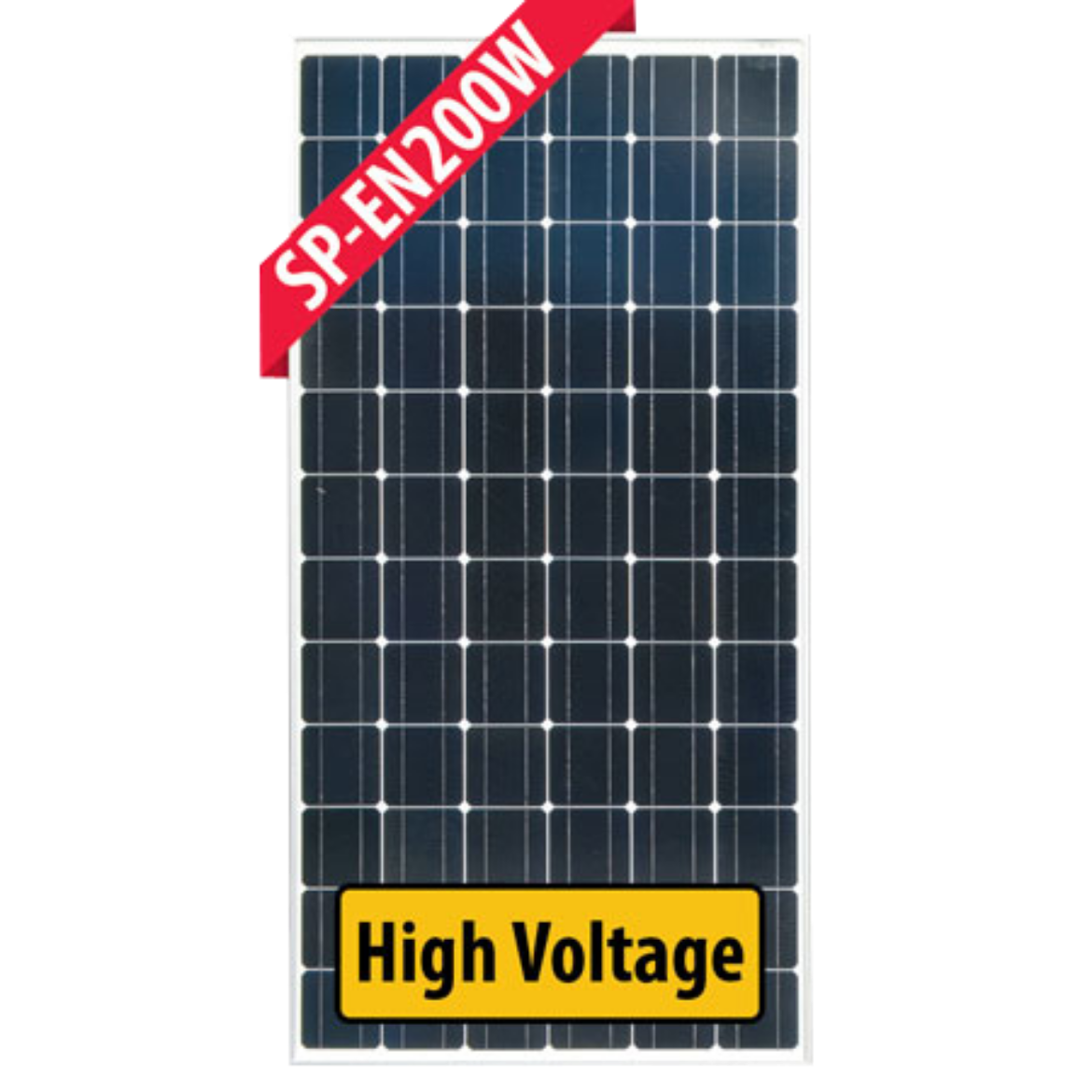 Picture of ENERDRIVE 200W 24V FIXED MONOCRYSTALLINE SOLAR PANEL 1580 x 808 x 40