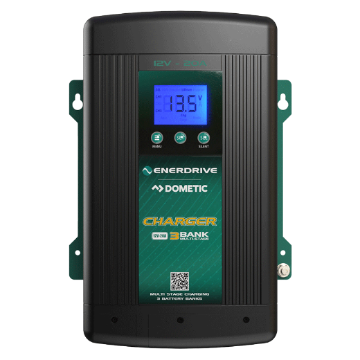 Picture of 12V 20AH ENERDRIVE EPOWER SMART BATTERY CHARGER - IP32 RATING (DC LEADS NOT INCLUDED)