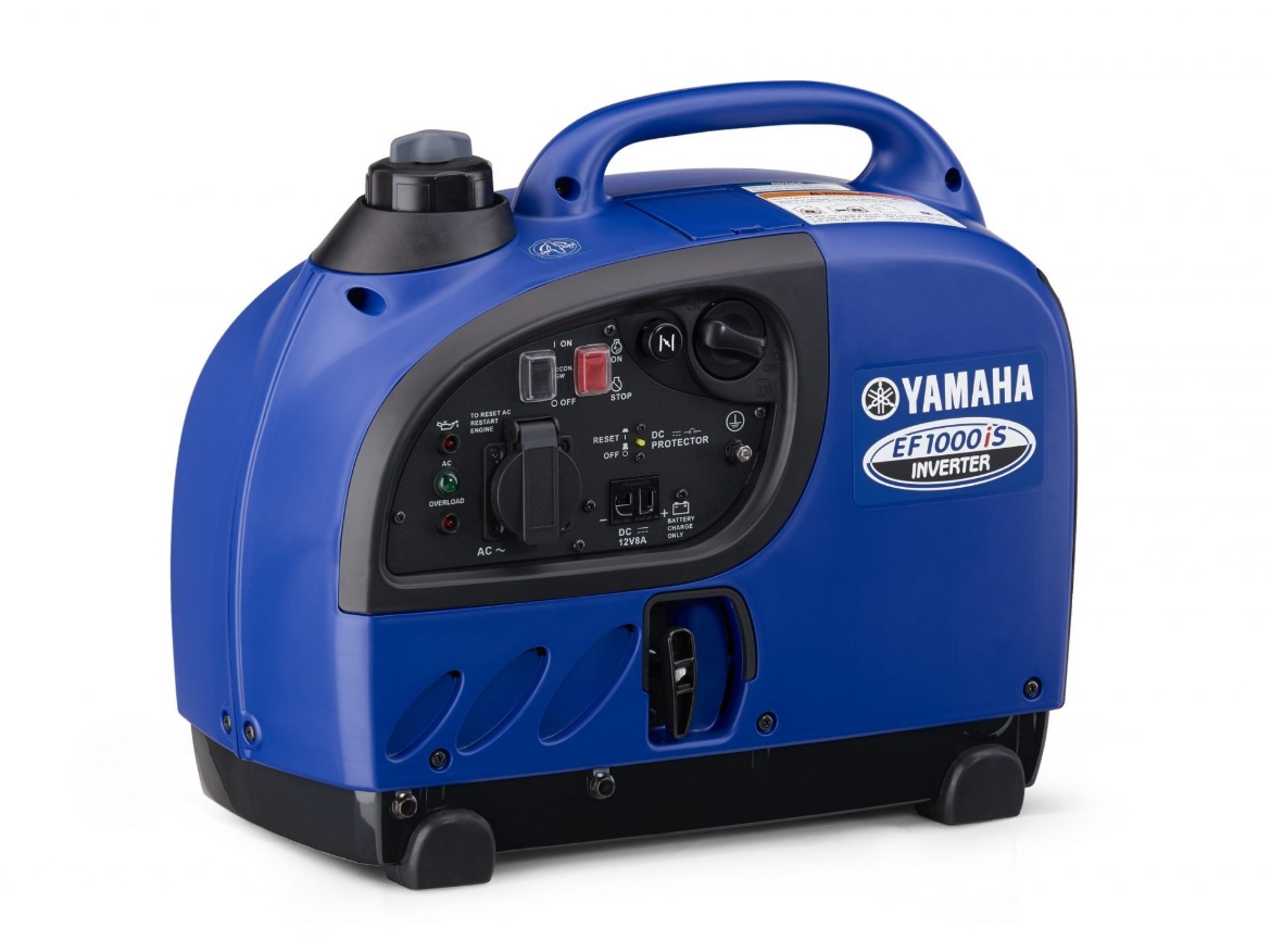 Picture of GENERATOR YAMAHA 1KVA MAX .9KVA RATED OUTPUT INVERTER TRUE SINE WAVE, 4 STROKE 50cc OHC PETROL ENGINE, SINGLE PHASE, RECOIL START, FUEL TANK CAPACITY 2.5L WITH 12HRS AT 25%LOAD & 4.5HRS AT FULL LOAD, NOISE LEVEL - 57dB AT FULL LOAD