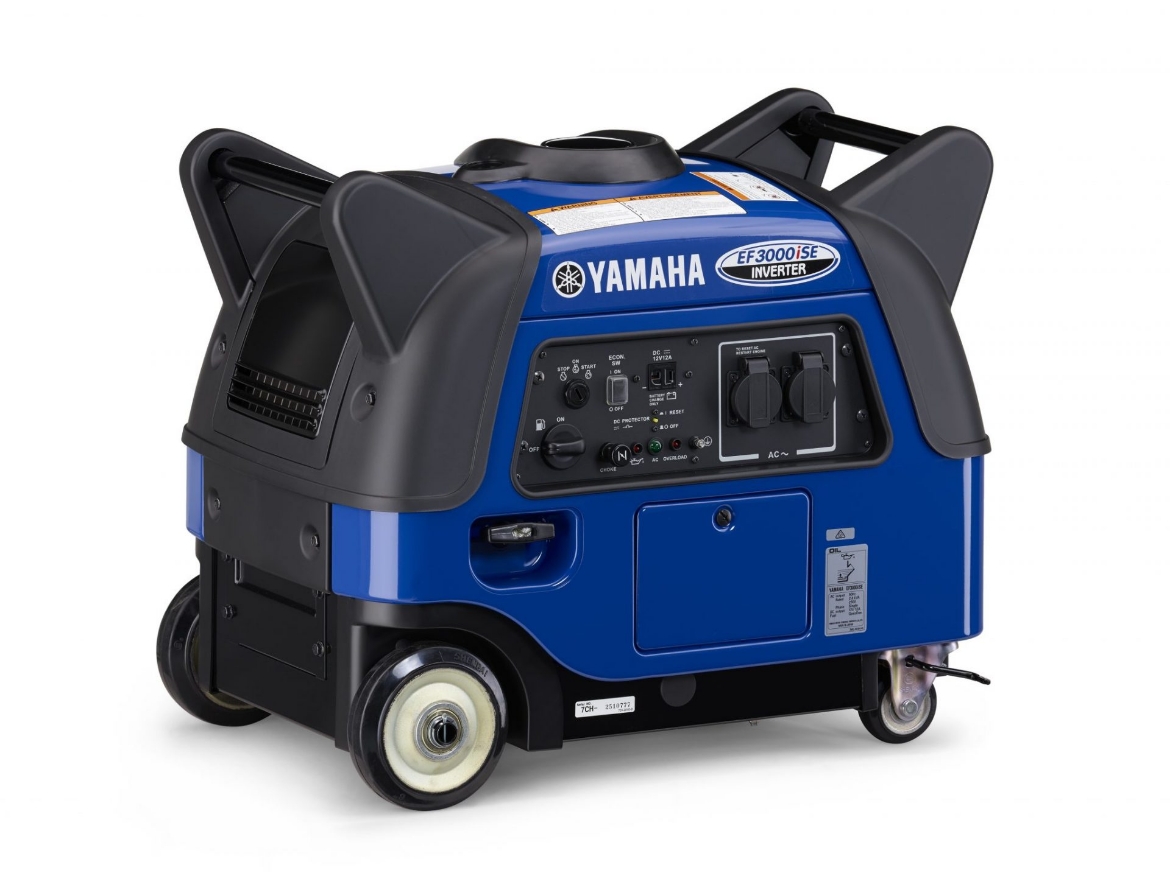Picture of GENERATOR YAMAHA 3KVA MAX 2.8KVA RATED OUTPUT INVERTER TRUE SINE WAVE, 4 STROKE 171cc OHC PETROL ENGINE, SINGLE PHASE, RECOIL/ELECTRIC START, FUEL TANK CAPACITY 13L WITH 20.5HRS AT 25%LOAD & 8HRS AT FULL LOAD, NOISE LEVEL - 57dB AT FULL LOAD
