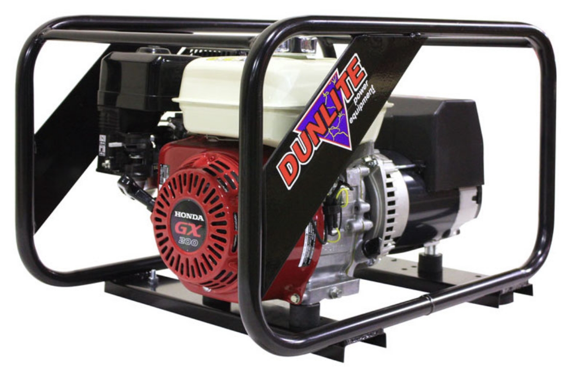 Picture of HONDA GENERATOR DUNLITE PORTABLE PETROL POWERED 3.3KVA @ 0.8PF - HONDA GX200 ENGINE
